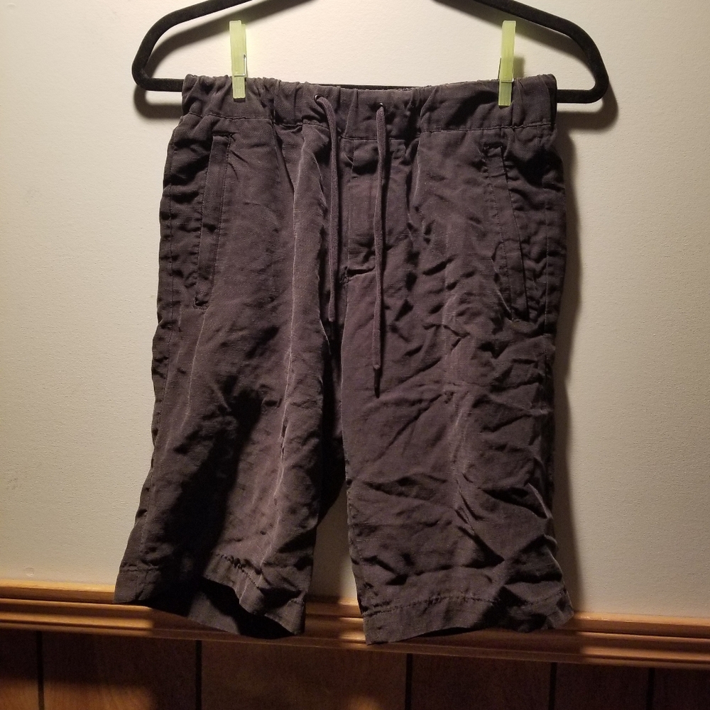 🍁🌺H&M long tie shorts with elasticized waistband and front zipper pockets